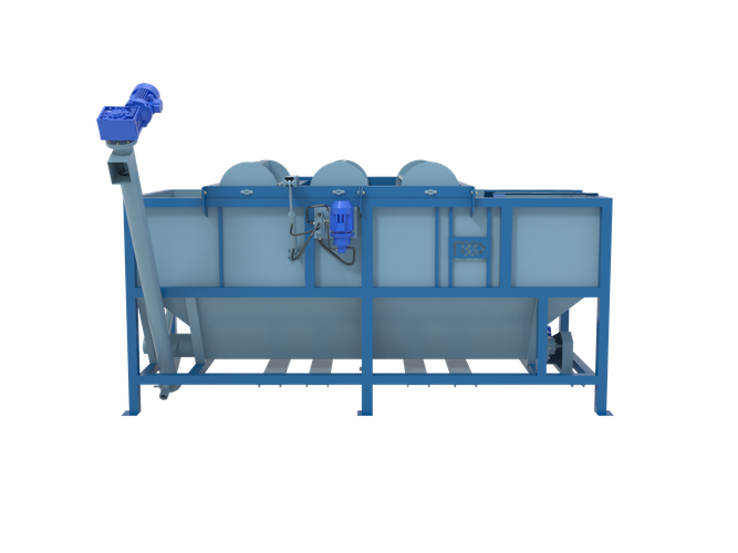 Ванна флотации PZO-VF301 для плавающего сырья с шнековой выгрузкой мусора
