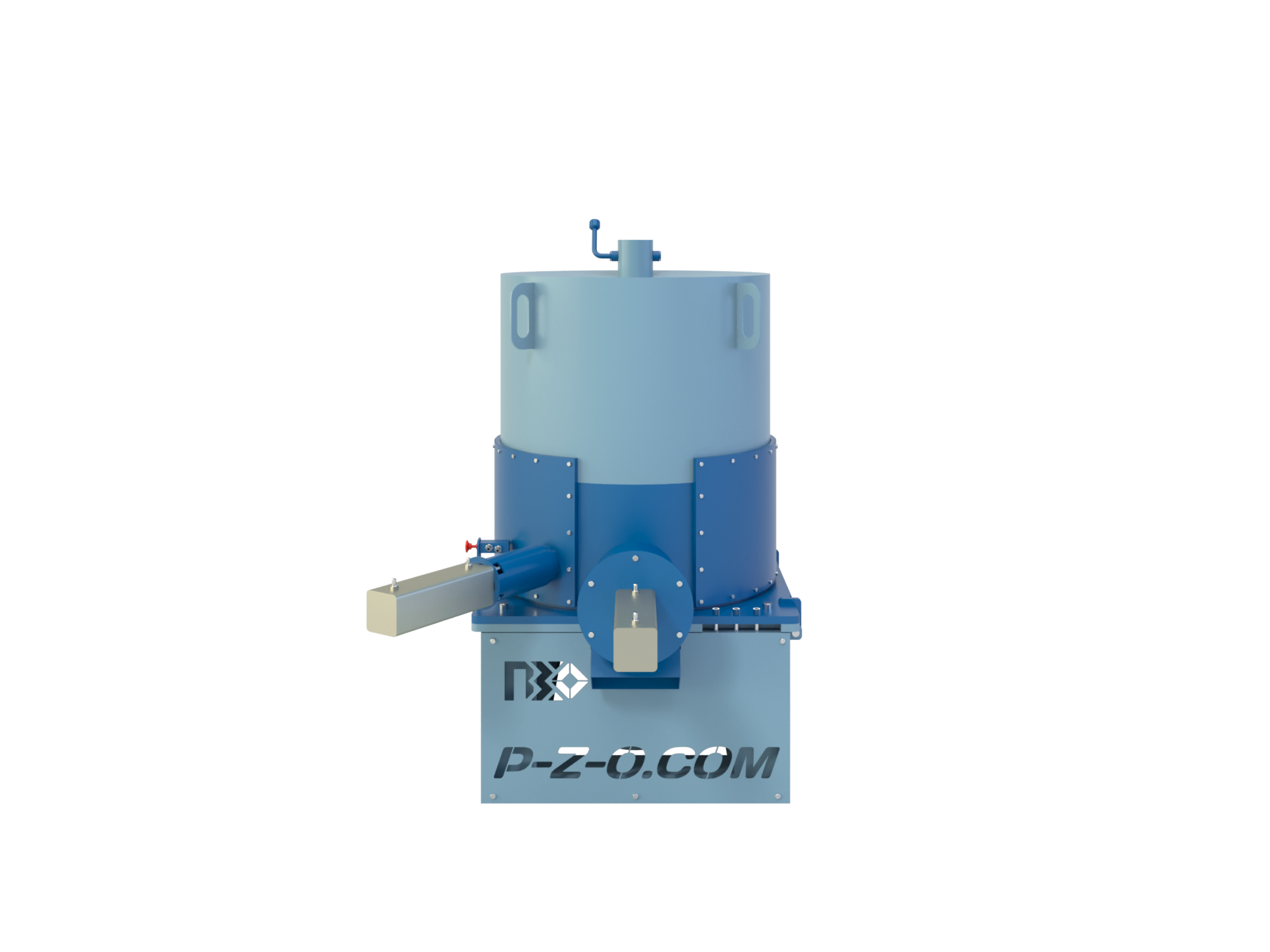 Агломератор PZO-A-75B с ременным приводом и механизированным раскрытием