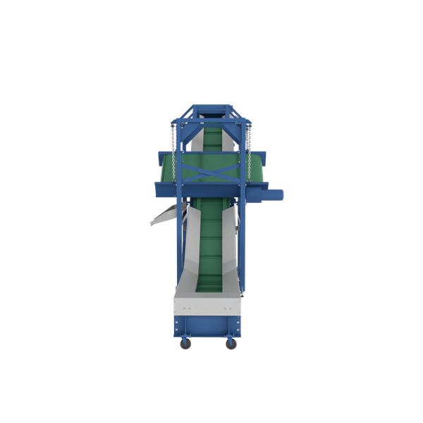 Ленточный транспортер PZO-TL300m L-образный с магнитным сепаратором