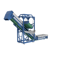 Ленточный транспортер PZO-TL300m L-образный с магнитным сепаратором