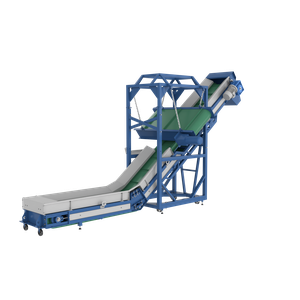 Ленточный транспортер PZO-TL300m L-образный с магнитным сепаратором