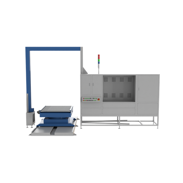 Стреппинг-машина PZO VSA-185R для паллет с вертикальной обвязкой и поворотной платформой