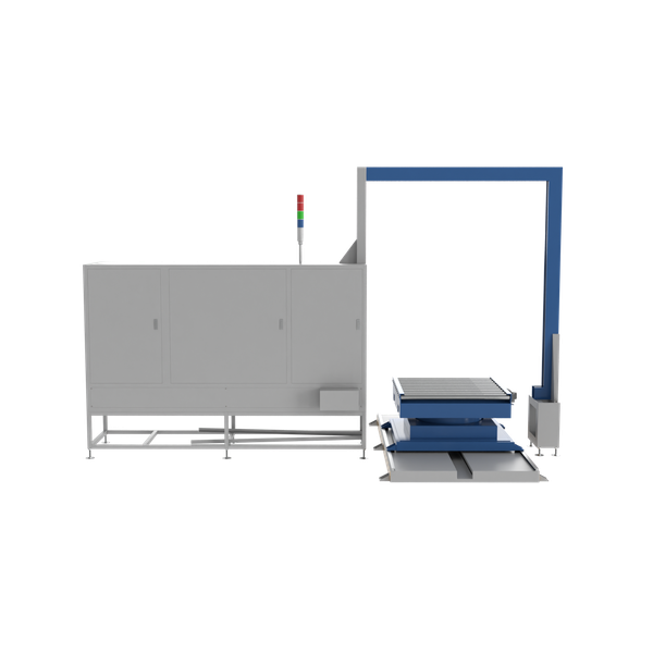 Стреппинг-машина PZO VSA-185R для паллет с вертикальной обвязкой и поворотной платформой