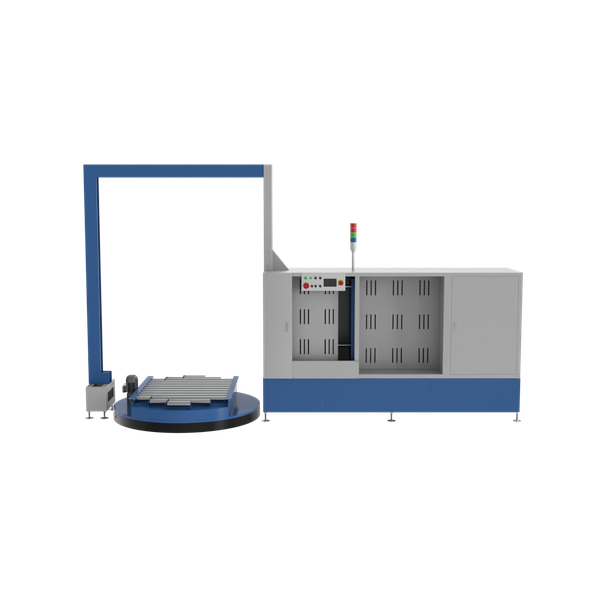 Стреппинг-машина PZO VSA-185R для вертикальной обвязки паллет с поворотной платформой