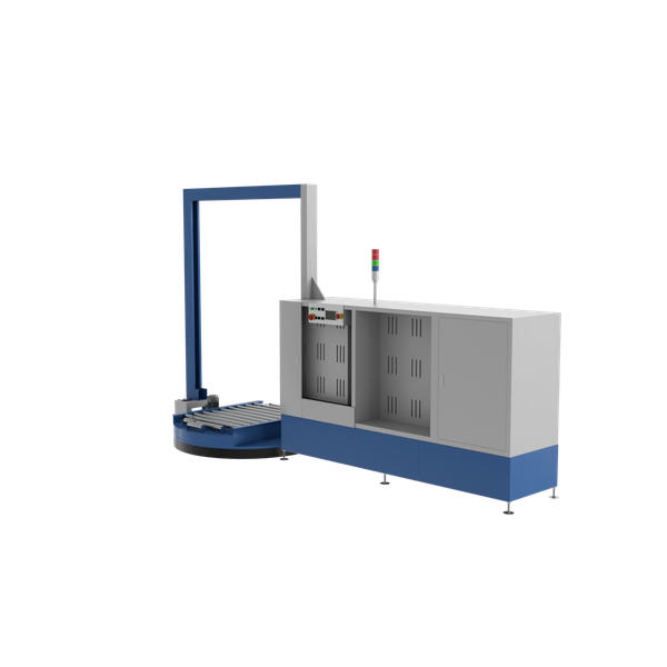 Стреппинг-машина PZO VSA-185R для вертикальной обвязки паллет с поворотной платформой