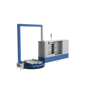 Стреппинг-машина PZO VSA-185R для паллет с вертикальной обвязкой и поворотной платформой