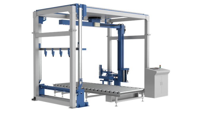 Автоматический паллетообмотчик с вращающейся рукой PZO BPW-1800HRA-SH