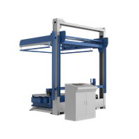 Автоматический паллетоупаковщик PZO BPW-2000DR-SH, накрывной, стол с рольгангом под конвейер