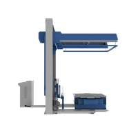 Автоматический паллетоупаковщик PZO BPW-2000DR-SH, накрывной, стол с рольгангом под конвейер