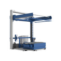 Автоматический паллетоупаковщик PZO BPW-2000DR-SH, накрывной, стол с рольгангом под конвейер