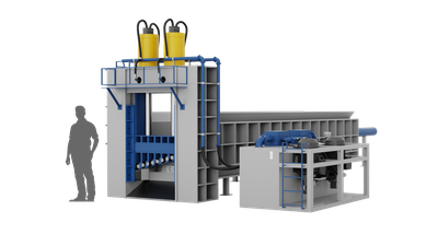 Пресс-ножницы ПН 315 для металла, гидравлические