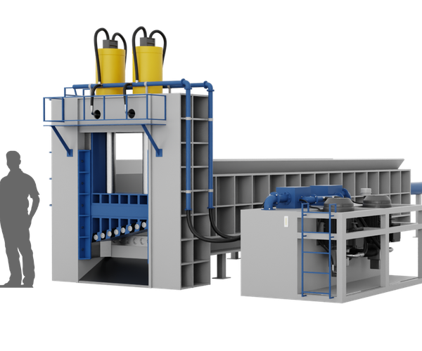Пресс-ножницы ПН 315 для металла, гидравлические