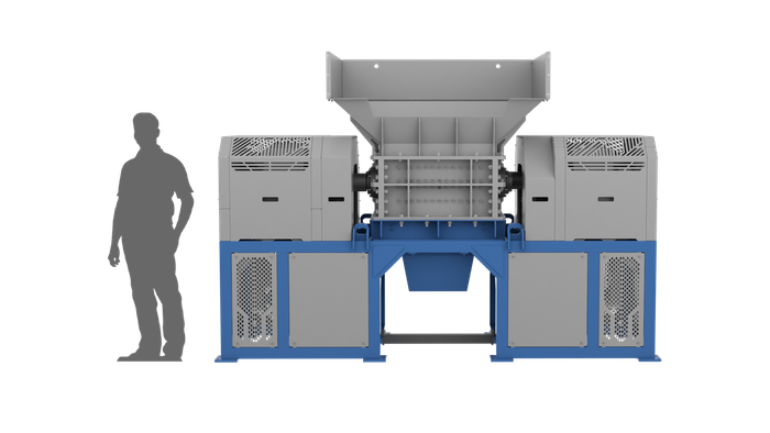 Двухвальный шредер PZO SHR-800h37D2M